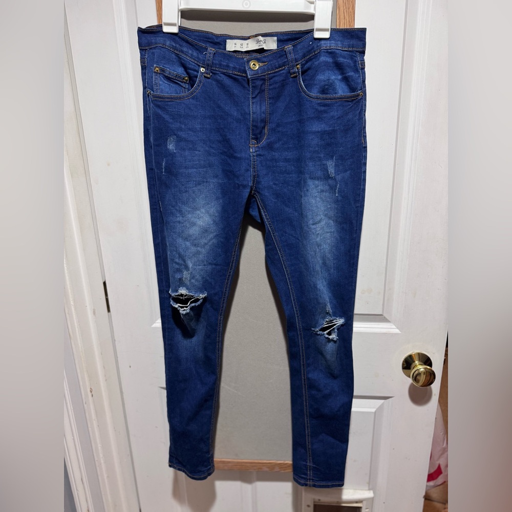 Denim&Co  Dark Blue Skinny Jeans- size USA 10